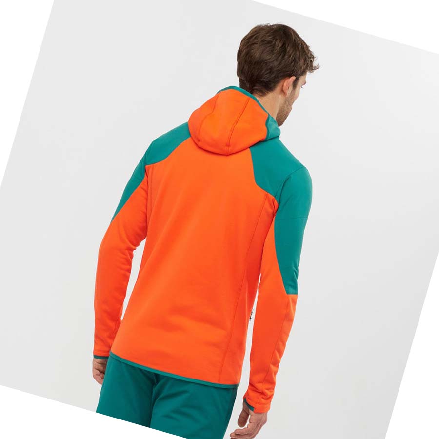 Sudadera Con Capucha Salomon OUTLINE WARM HYBRID Hombre Verdes | MX 3212DFM